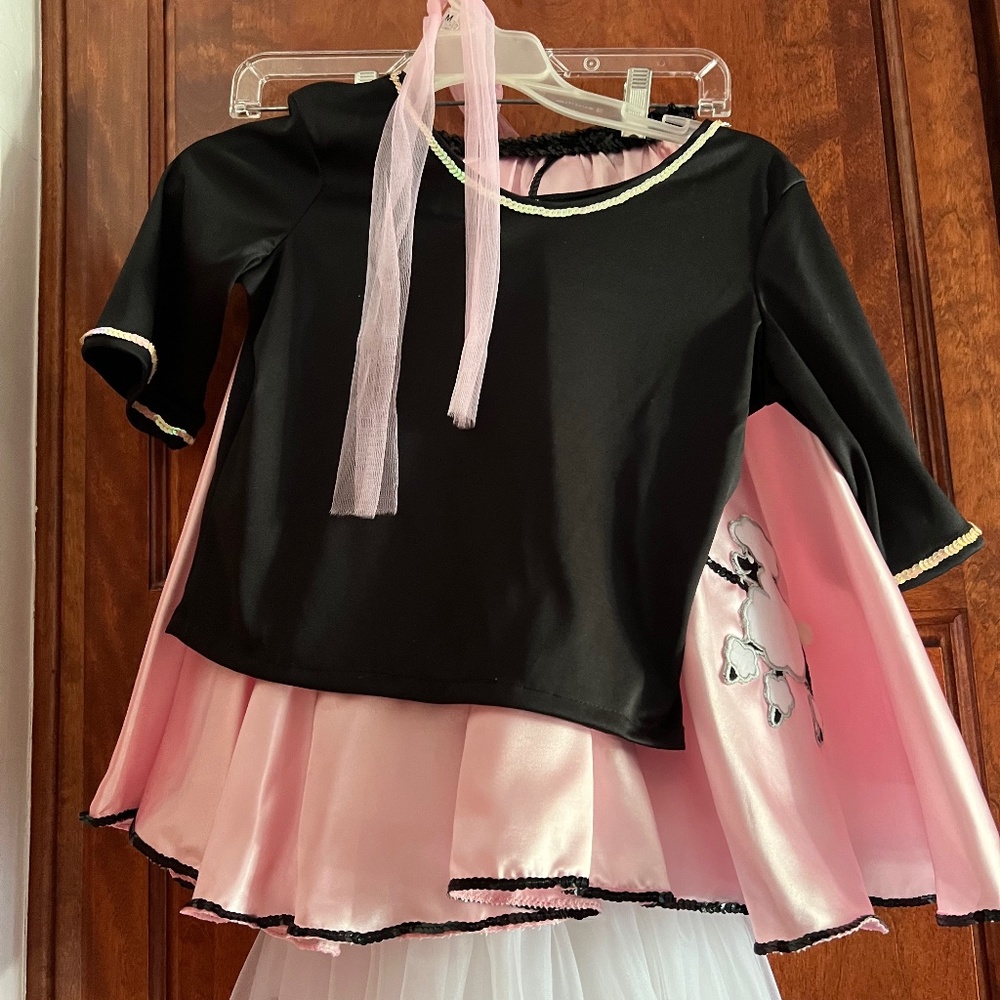 Girls 50's Poodle Skirt in size 6